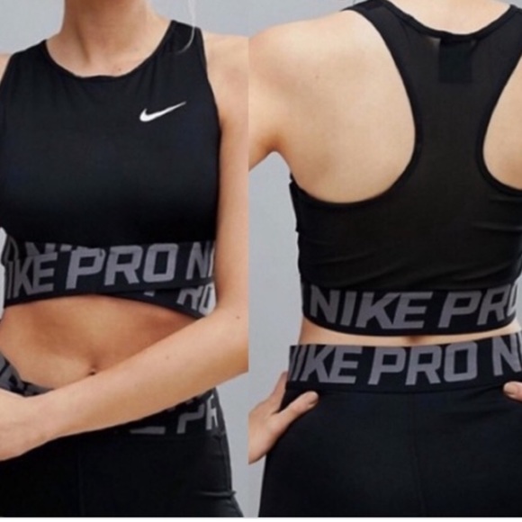nike pro intertwist crop top